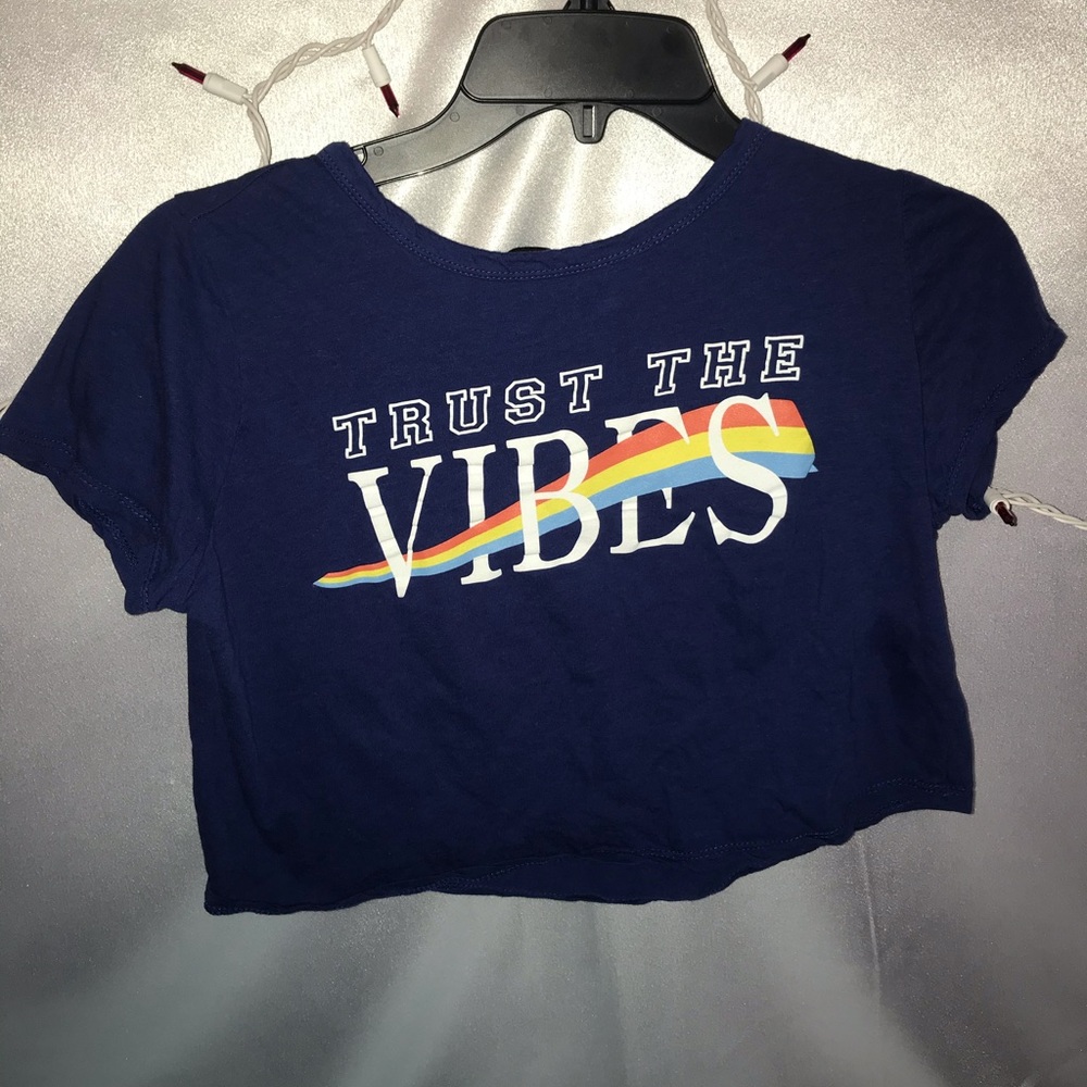 Trust The Vibes crop top